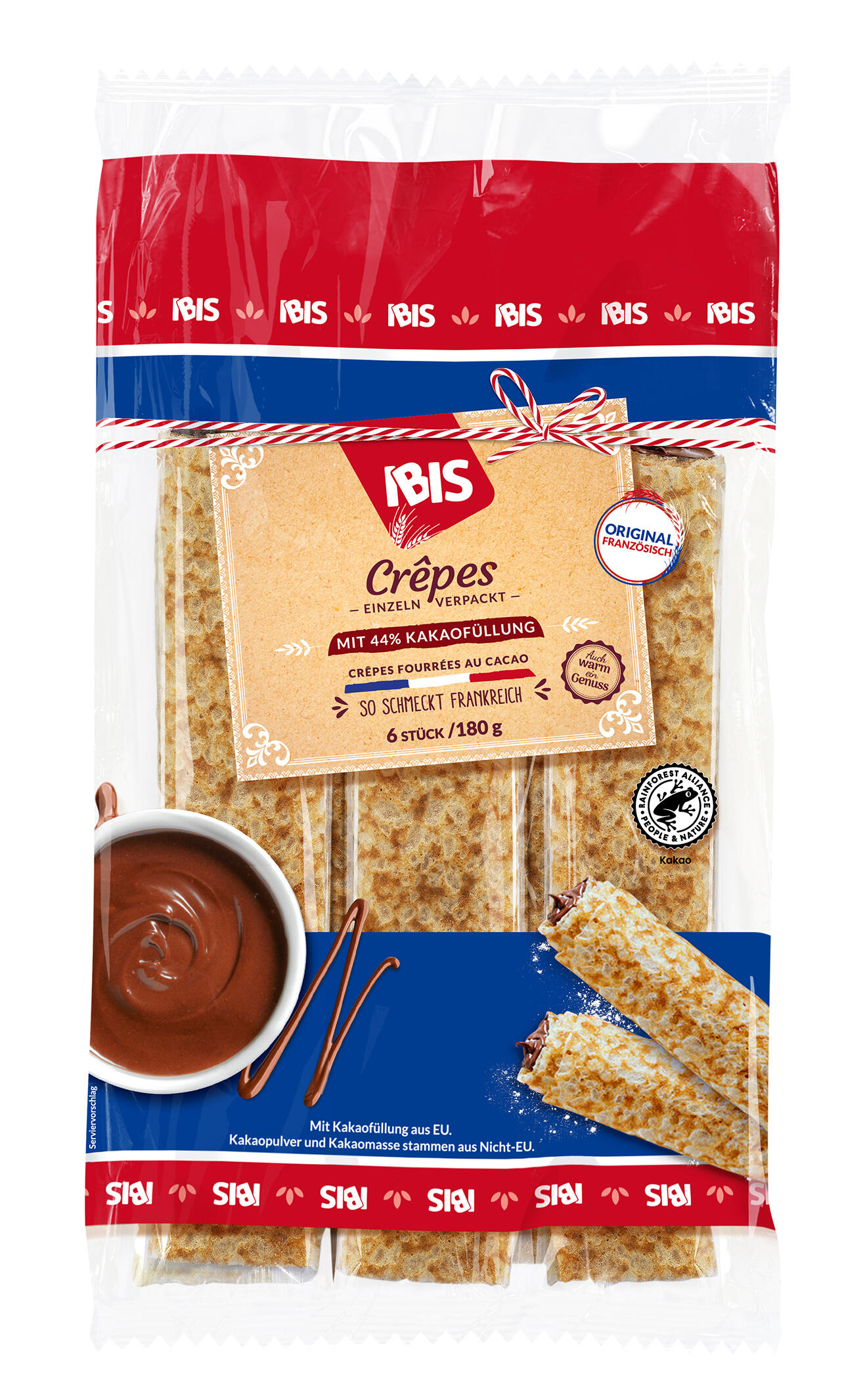 Abbildung der IBIS Crêpes Verpackung