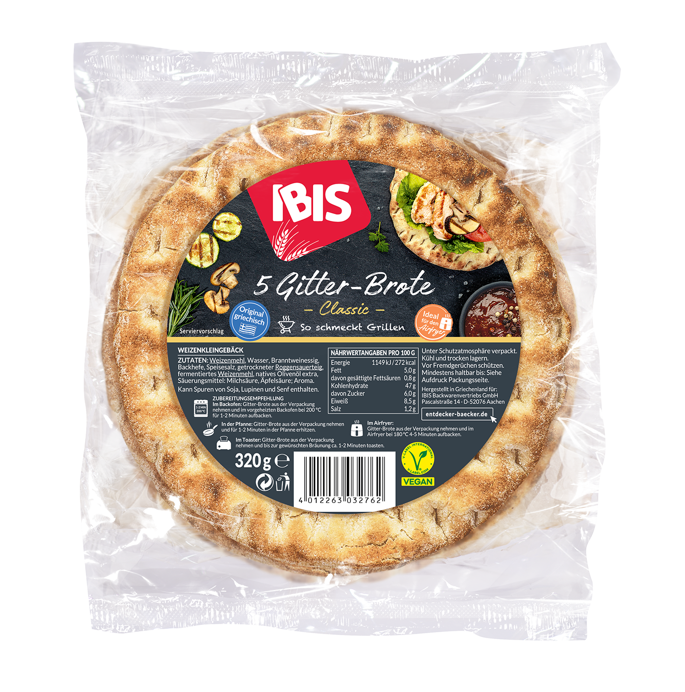 Packshot Gitterbrote
