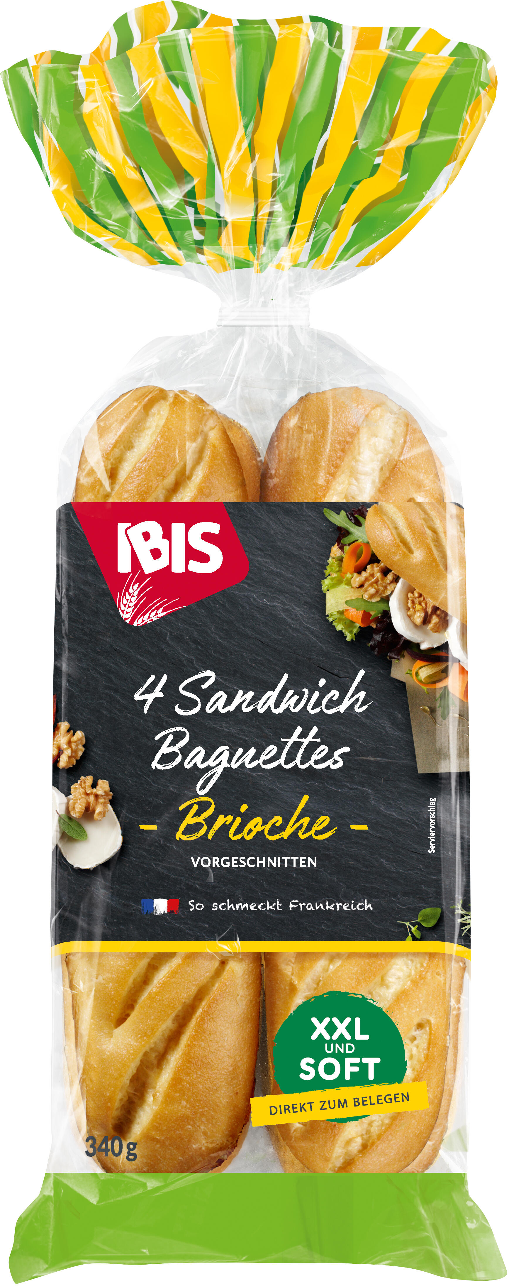Packshot Sandwich Baguettes Brioche