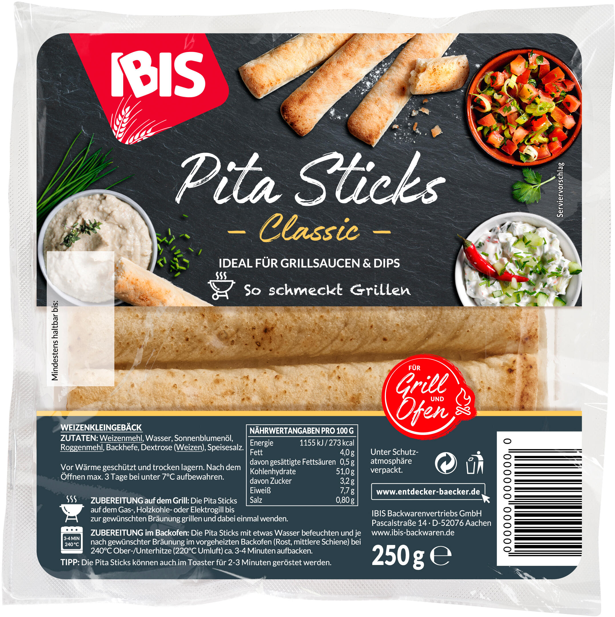 Packshot Pita Sticks