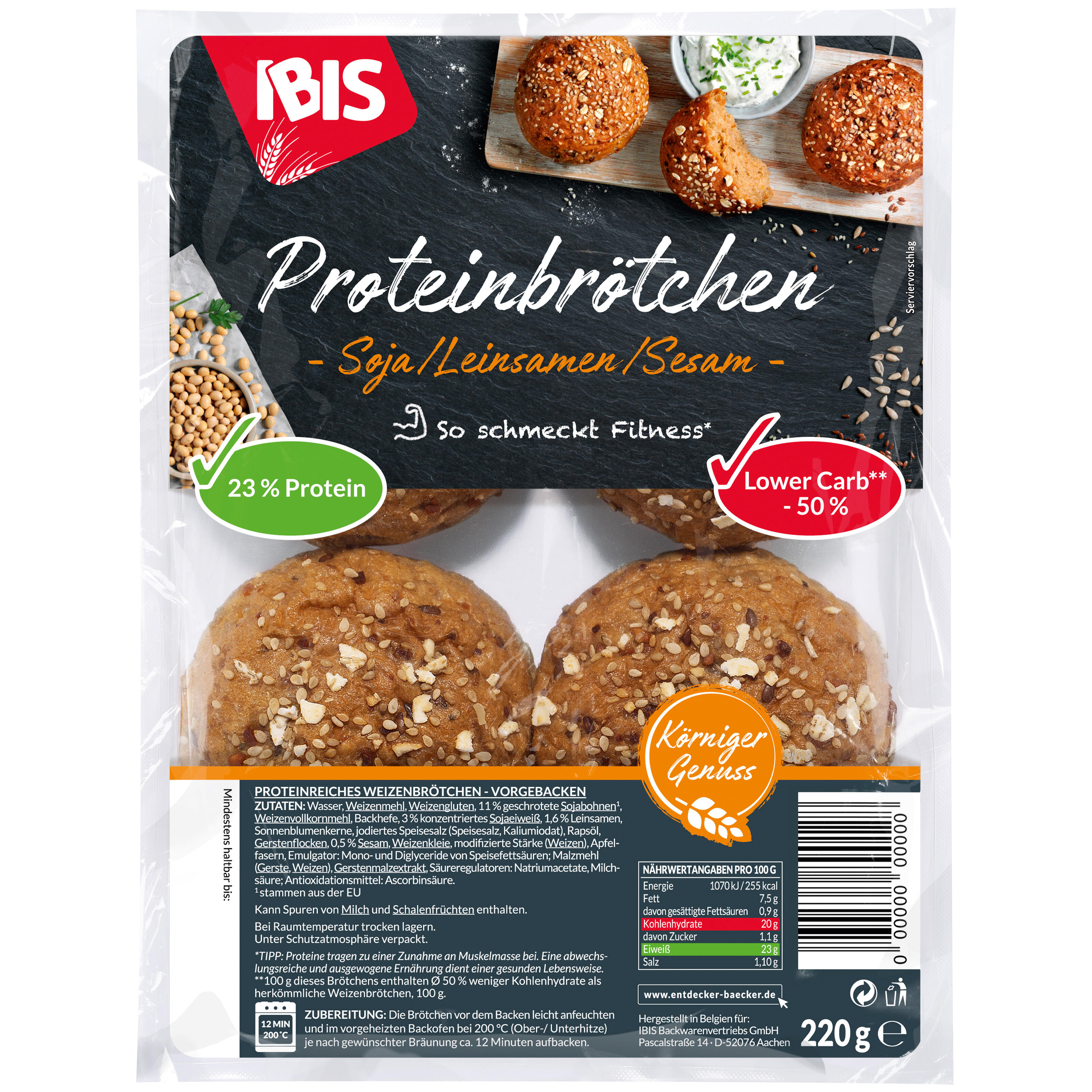IBIS Proteinbrötchen Packung