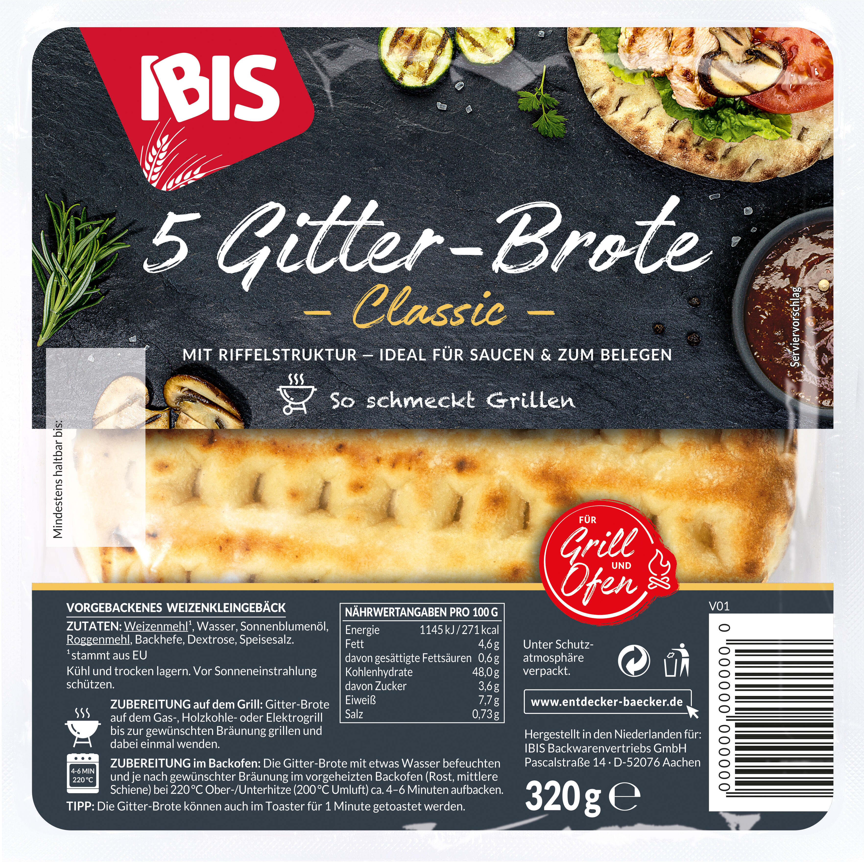 Packshot Gitterbrote