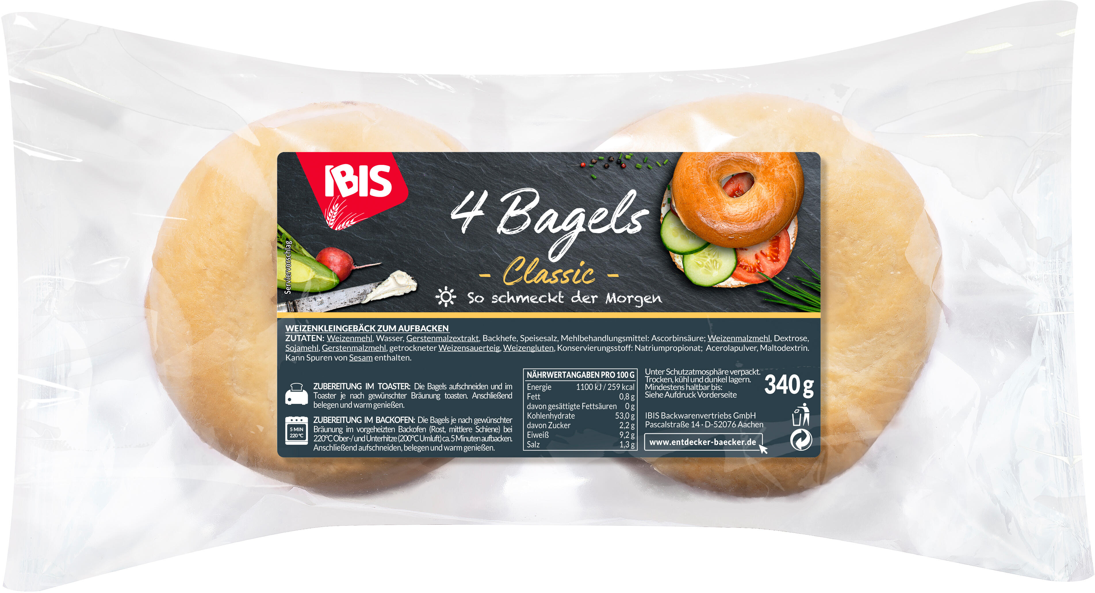 Packshot Bagels classic