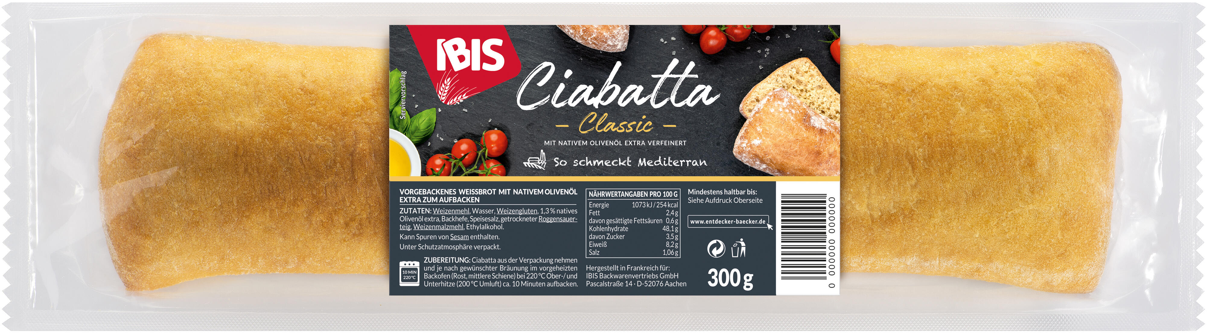 Packshot Ciabatta
