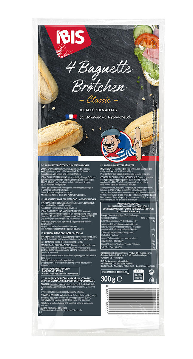 IBIS 4 Baguette Brötchen