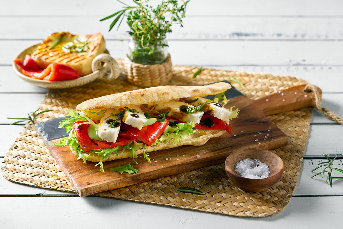 Pane Di Napoli vegetarisch Halloumi