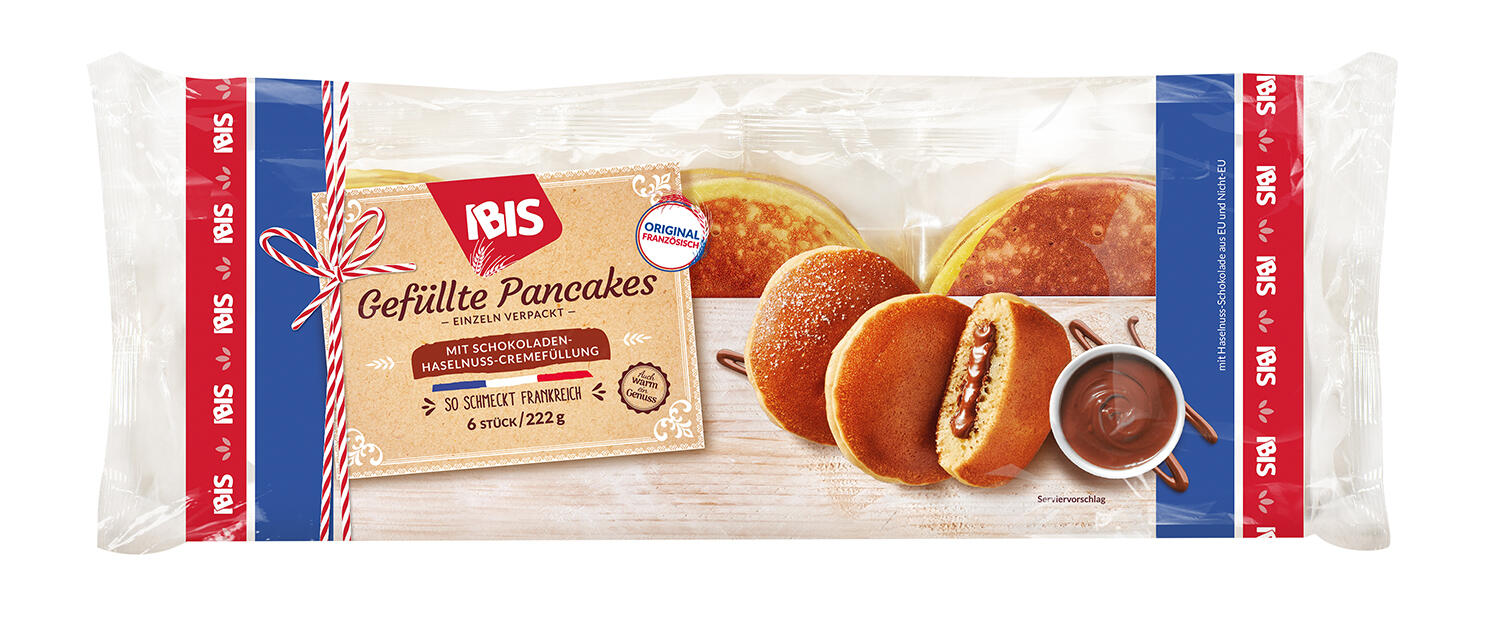 Die Abbildung zeigt die Packung der IBIS Pancakes