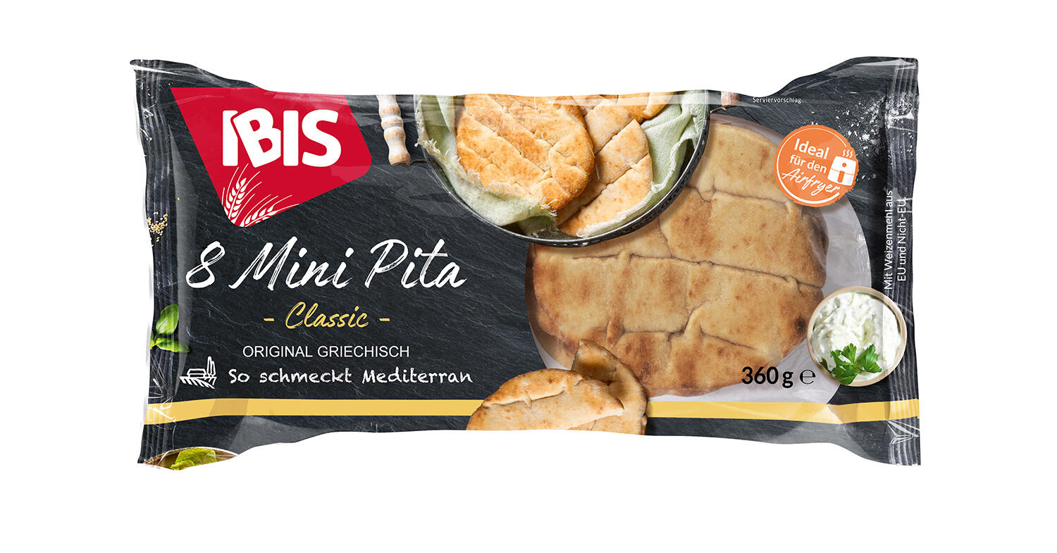 Die Abbildung zeigt den Packung der IBIS 8 Mini Pita