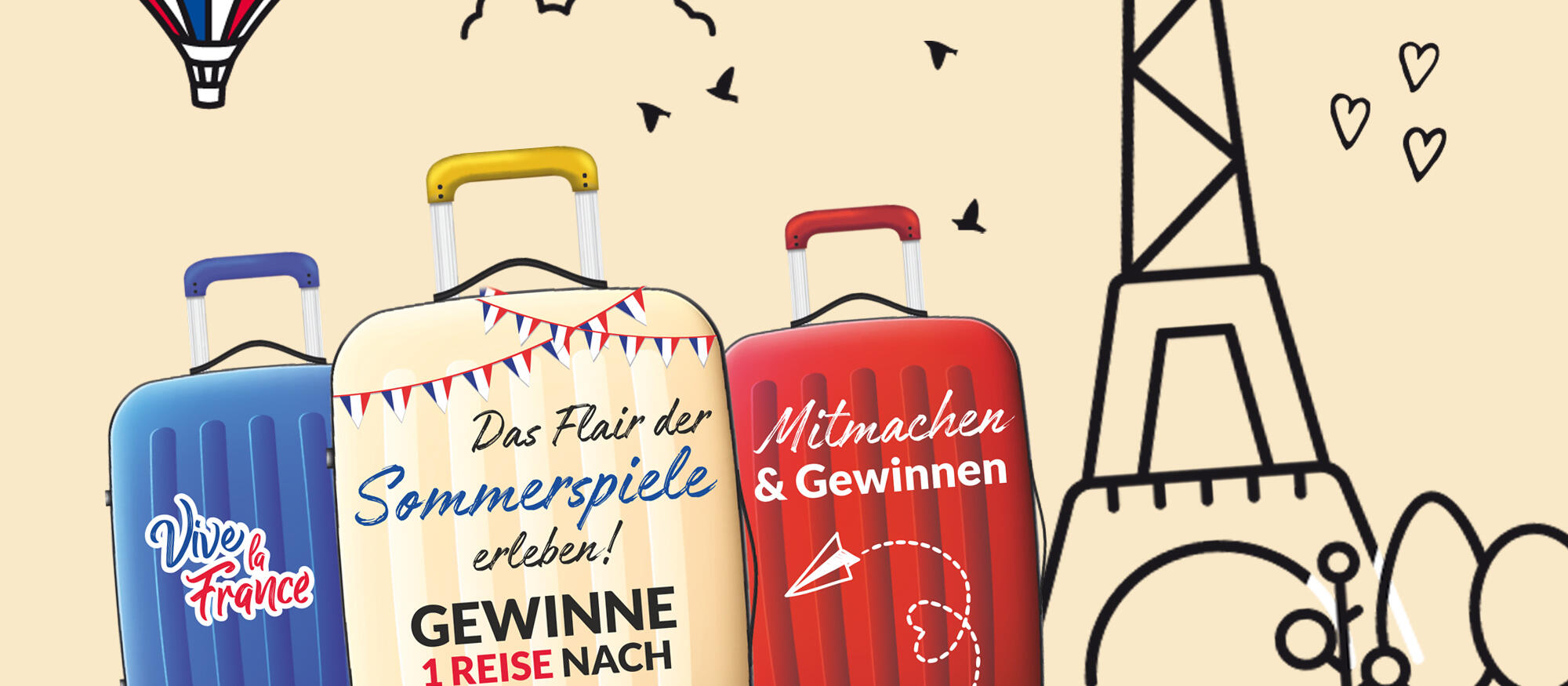 Gewinnspiel anlässlich der Sommerspiele 2024 in Paris.