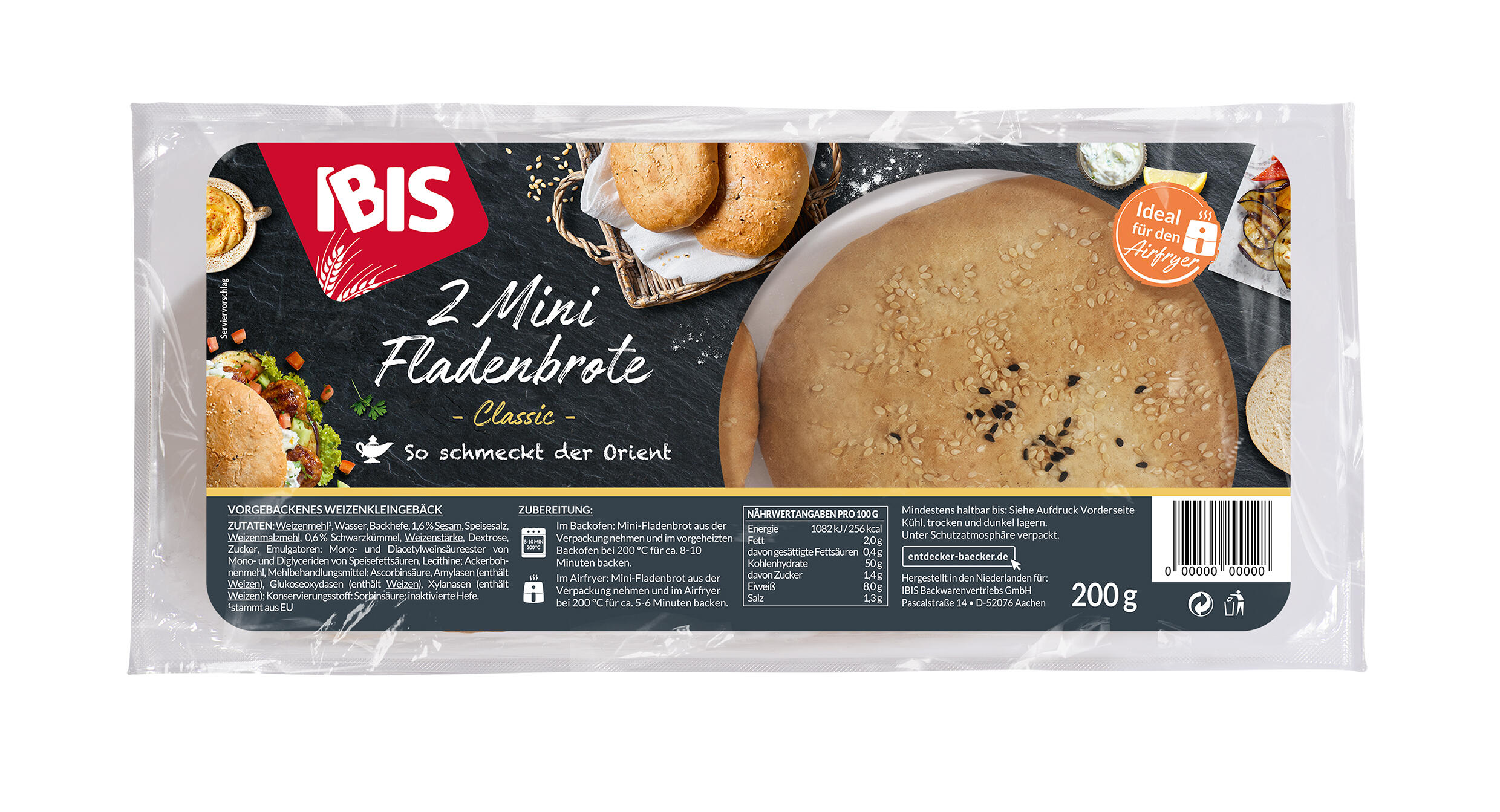 Packshot IBIS 2 Mini Fladenbrote
