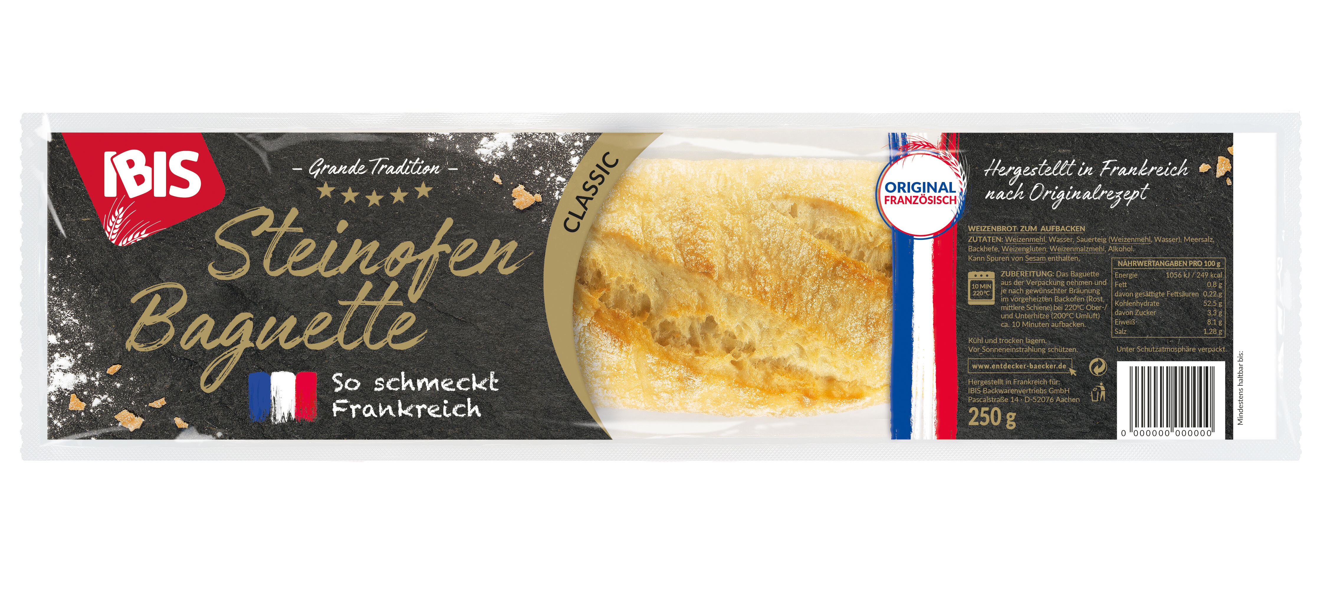 Packung IBIS Steinofen Baguette